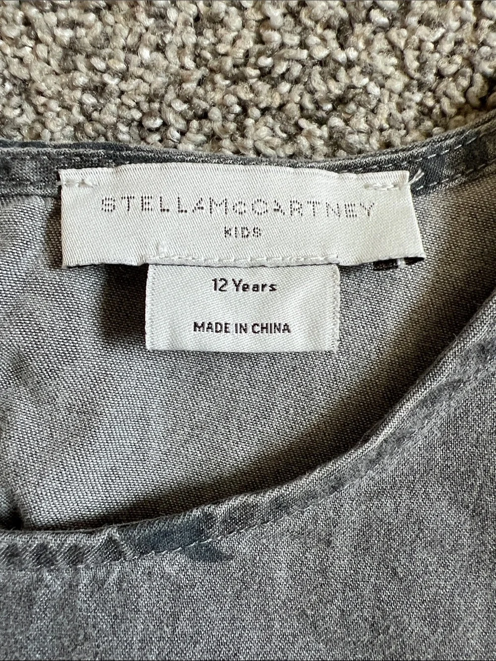 Stella McCartney Kids Gray Crewneck Top/dress